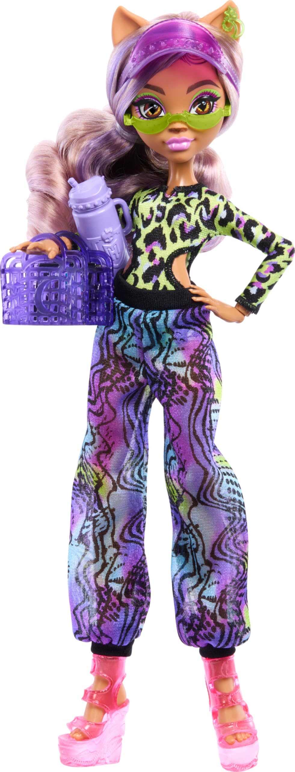 Monster High Doll with Swimsuit, Joggers & Beach Accessories X2379