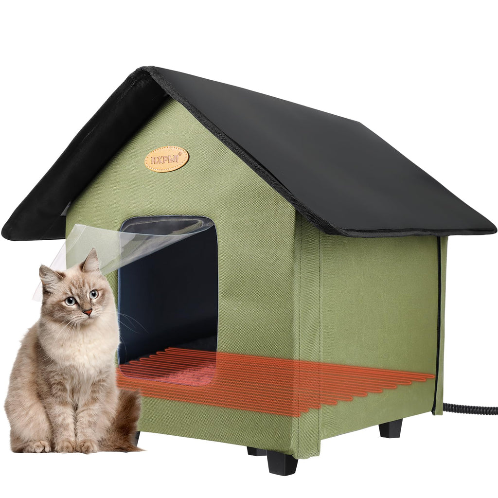 Heated Weatherproof Insulated Outdoor Cat House D145650
