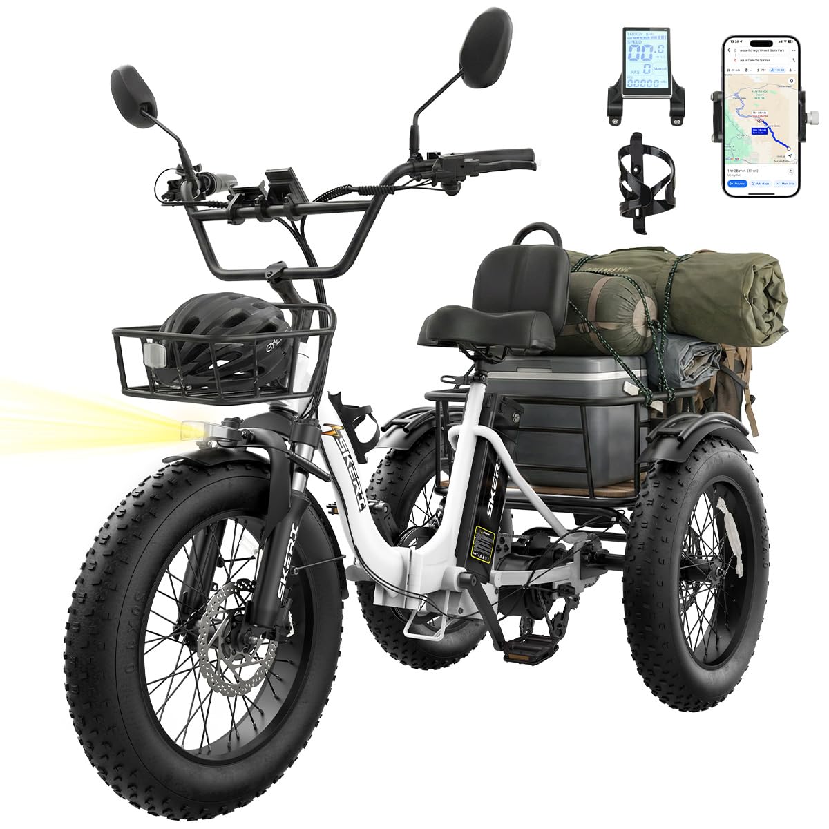 750W Folding Fat Tire Electric Tricycle A546698