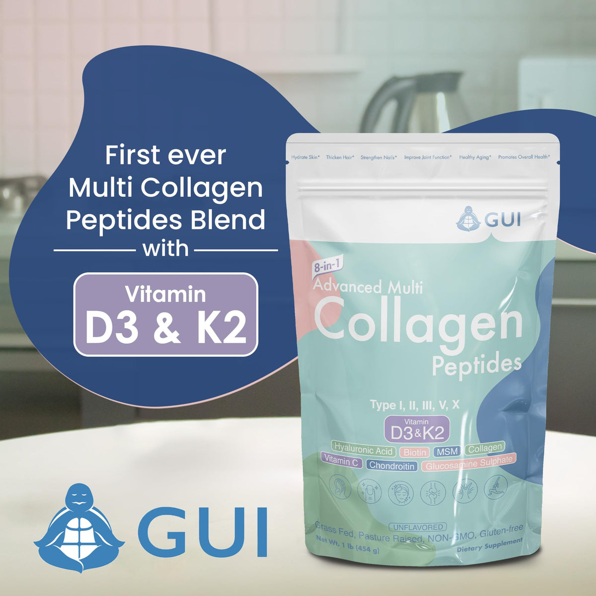 8in1 Multi Collagen Peptides 16 Oz Unflavored Q163835