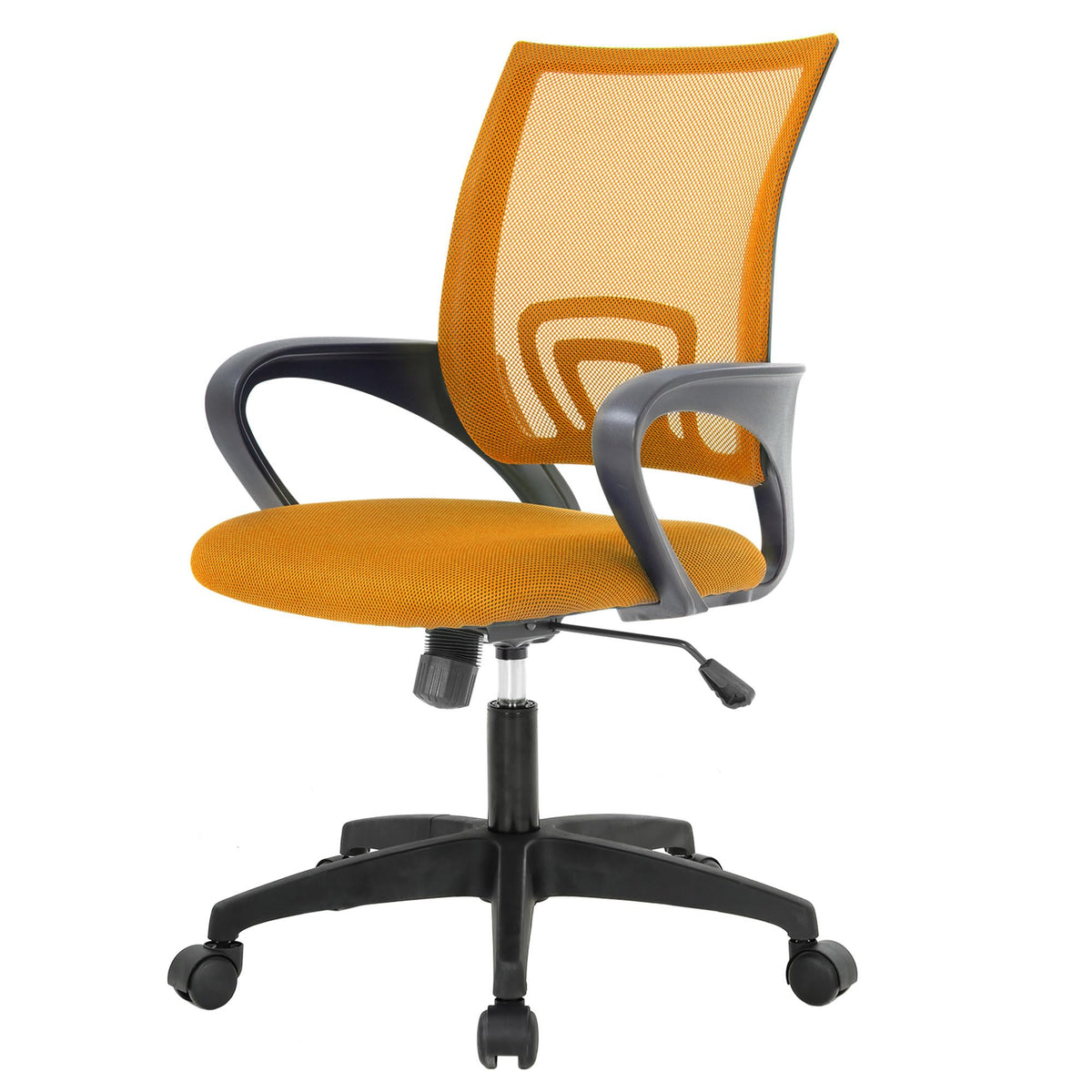 Orange Office Chair with Lumbar Support Y643