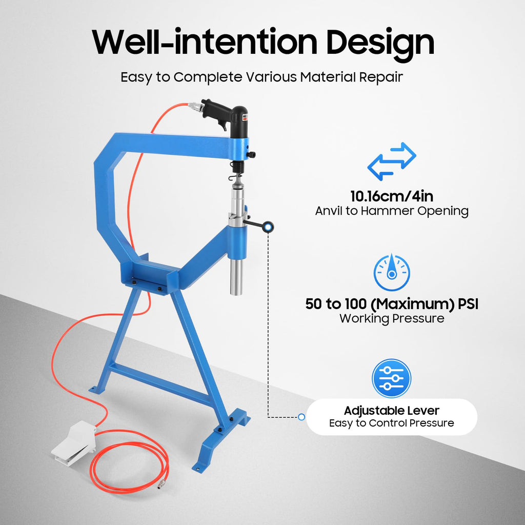 Pneumatic Planishing Hammer with Stand & Pedal C9140