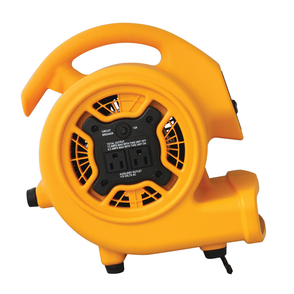 1/5 HP 800 CFM Centrifugal Air Mover, Carpet Dryer, Floor Fan, Blower, Yellow U657469