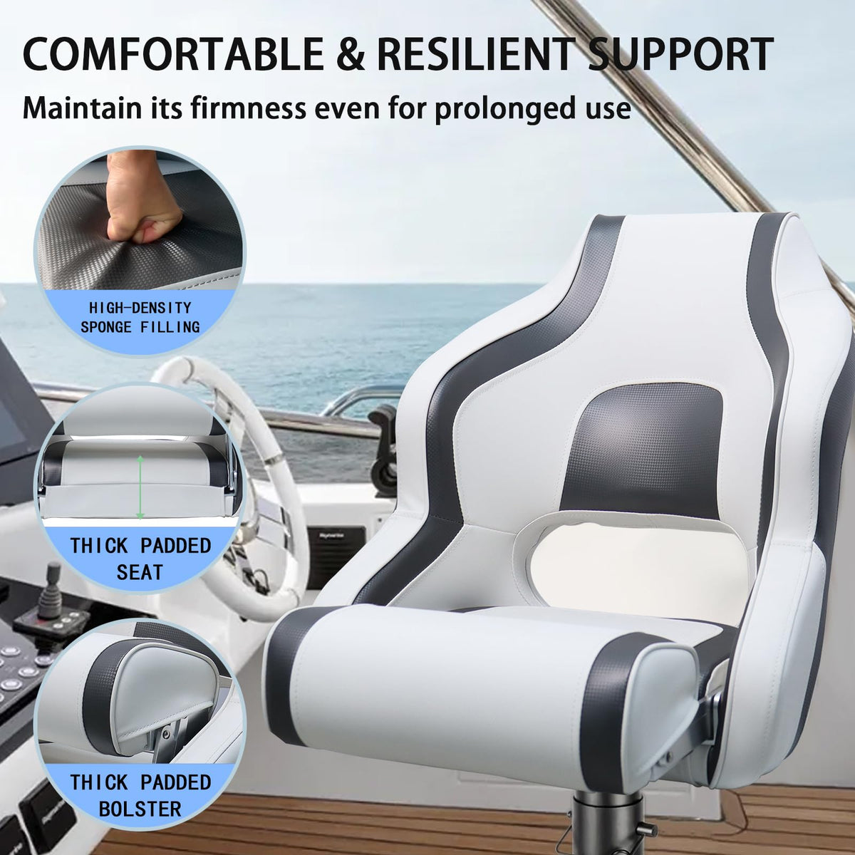 White Black Boat Seat G57686