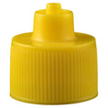 Yellow Luer Lock Bottle Cap 20-410 Bag of 100 P85411