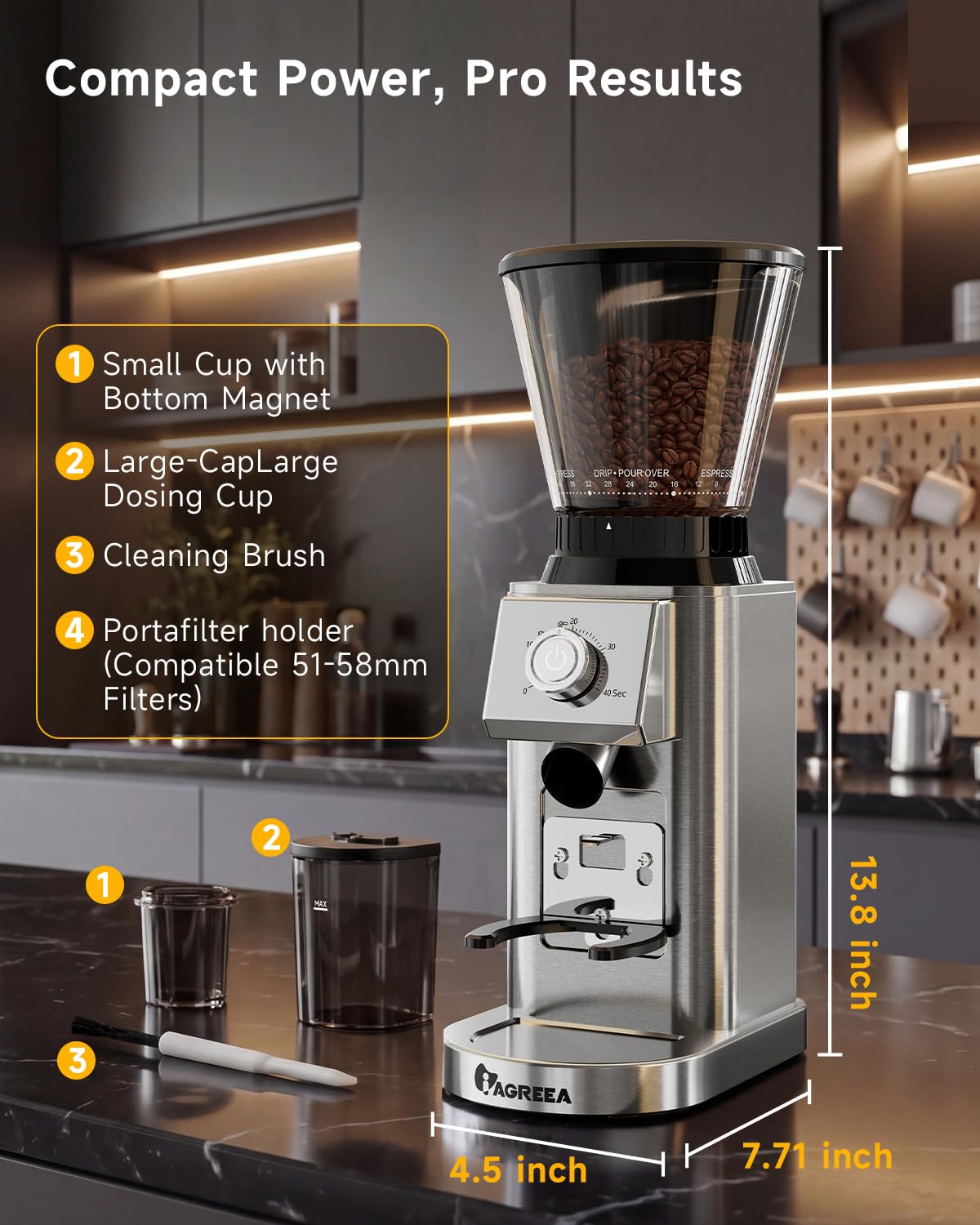 Conical Burr Espresso Grinder N527