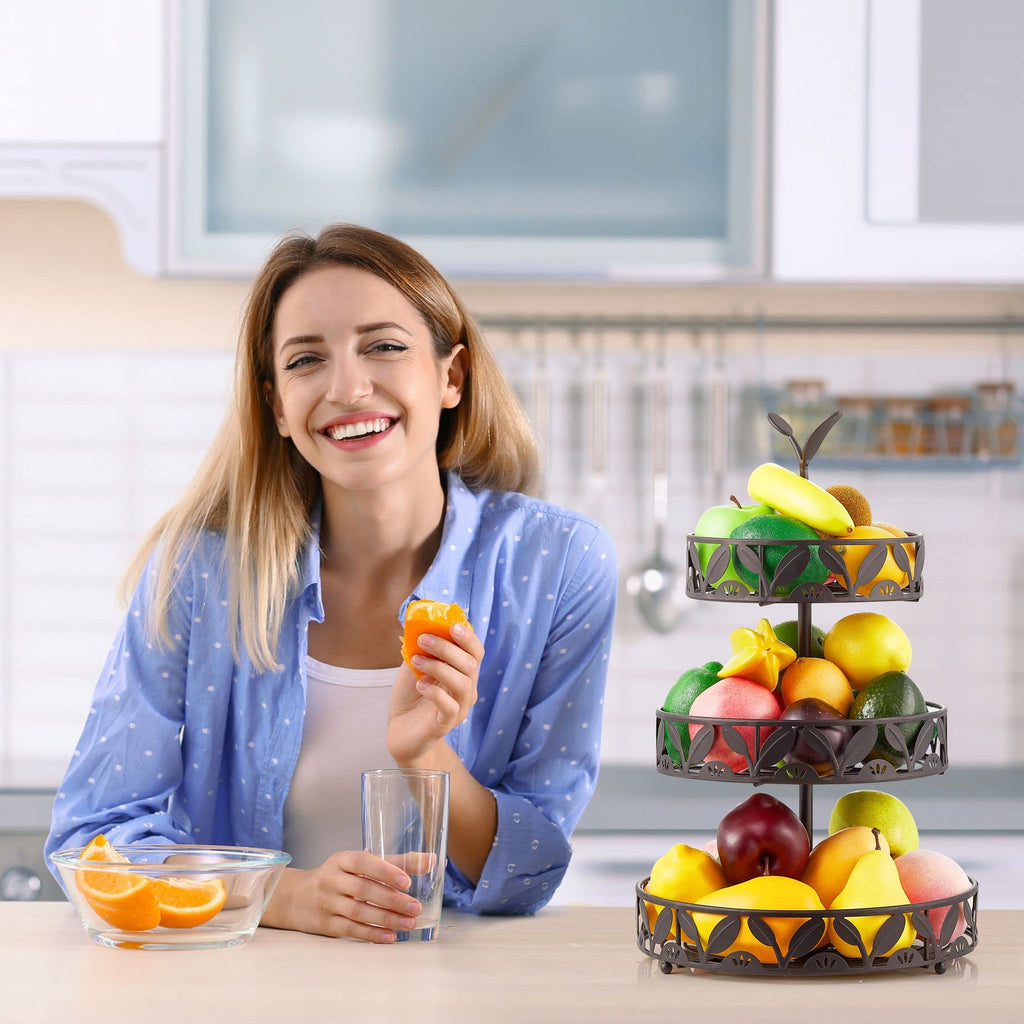 3 Tier Detachable Fruit Basket Stand O64260