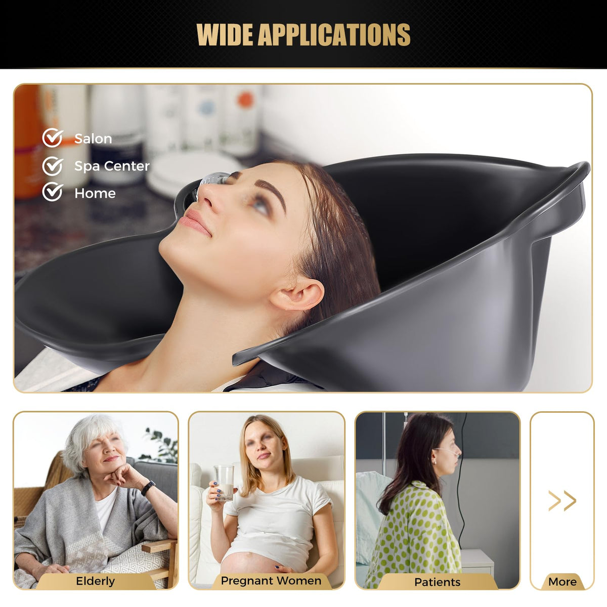 Portable Shampoo Bowl with Electric Pump P54789