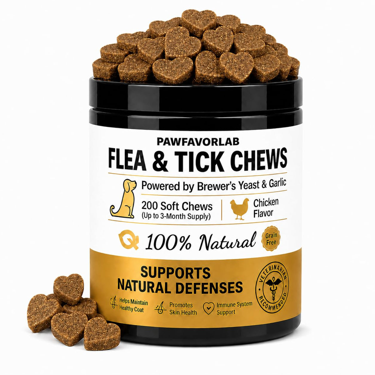 Chicken Flavor Soft Chews for Dogs - 200 Count V871046
