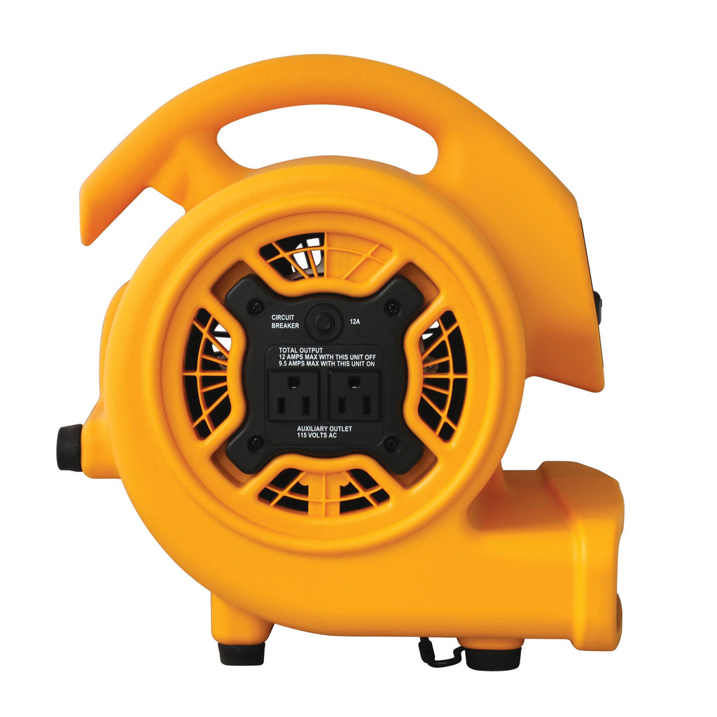 1/5 HP 800 CFM Centrifugal Air Mover, Carpet Dryer, Floor Fan, Blower, Yellow U657469
