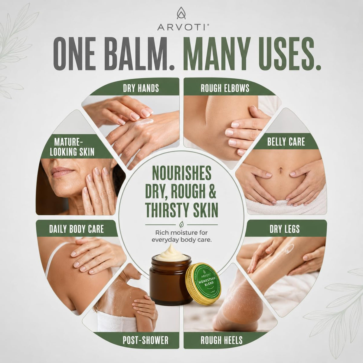 Tallow Balm for Dry Skin, Face & Body, 1 oz G56784
