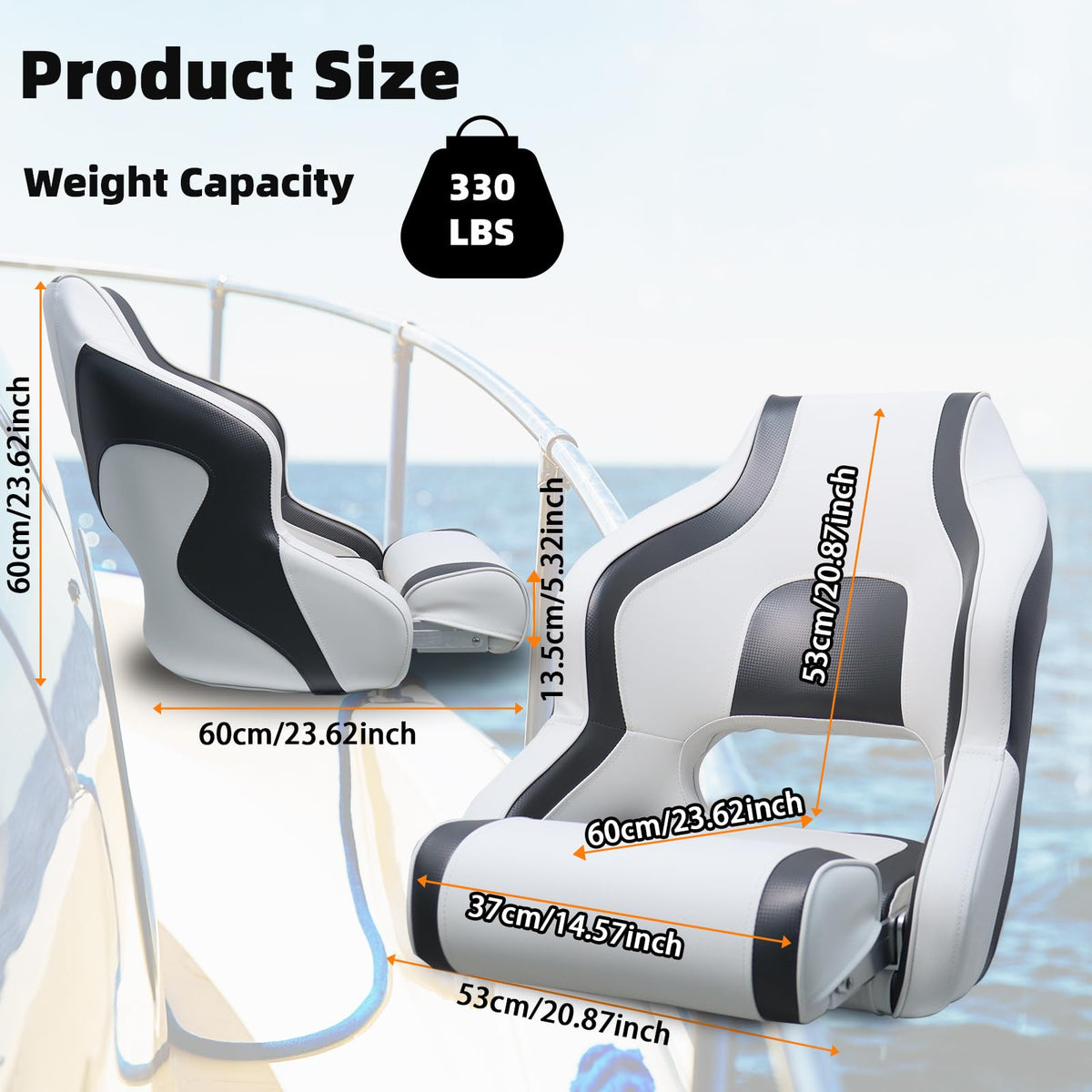 White Black Boat Seat G57686