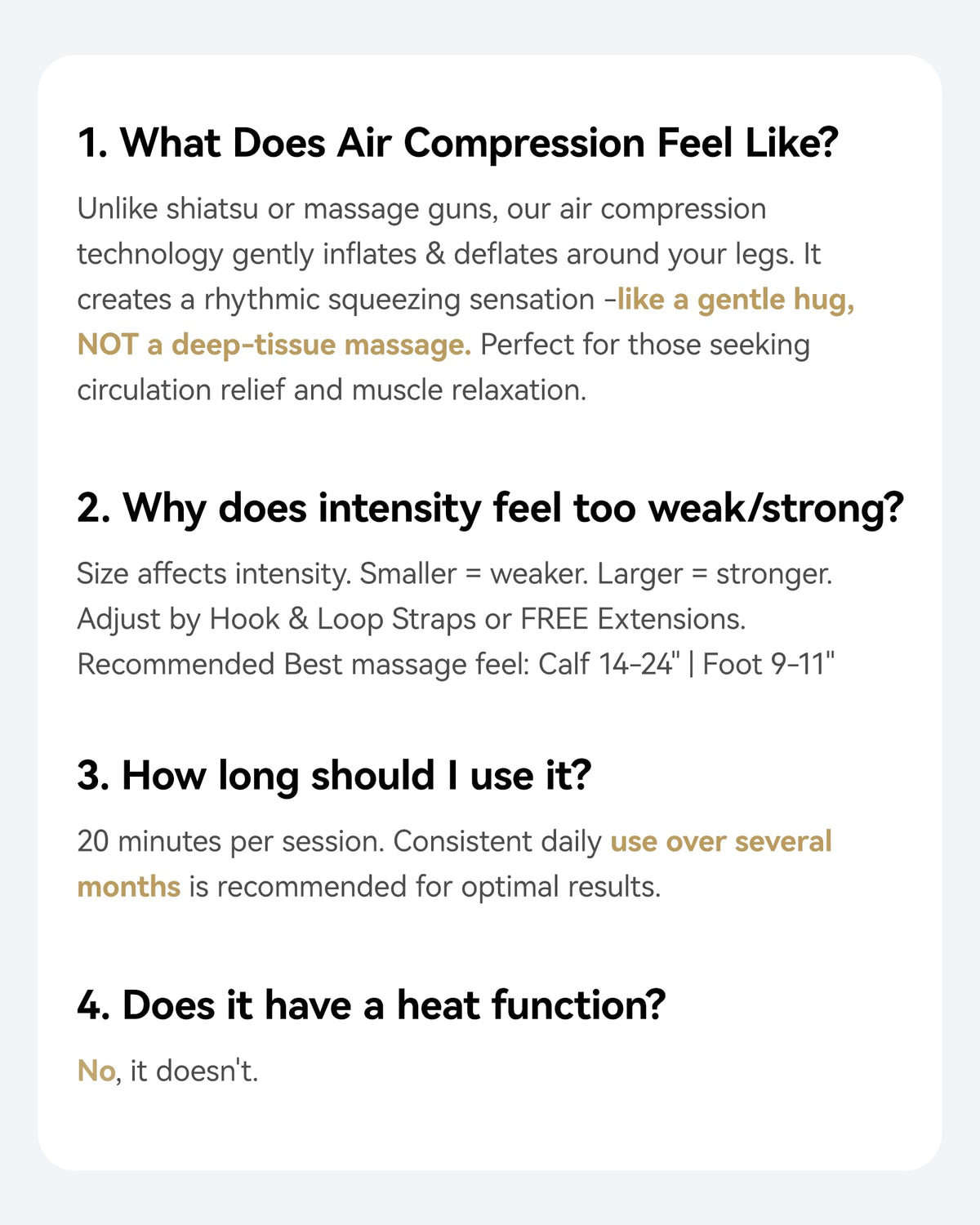 Leg Compression Massager O160