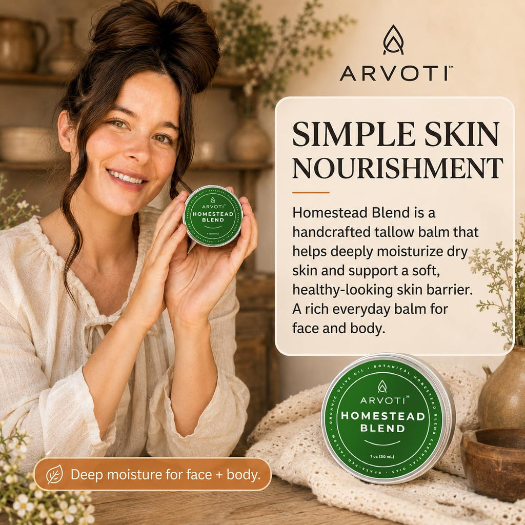 Tallow Balm for Dry Skin, Face & Body, 1 oz G56784