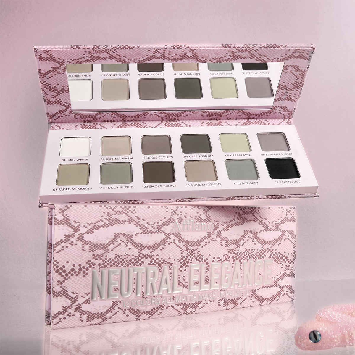 Cool Toned Grey Matte Eyeshadow Palette D501554