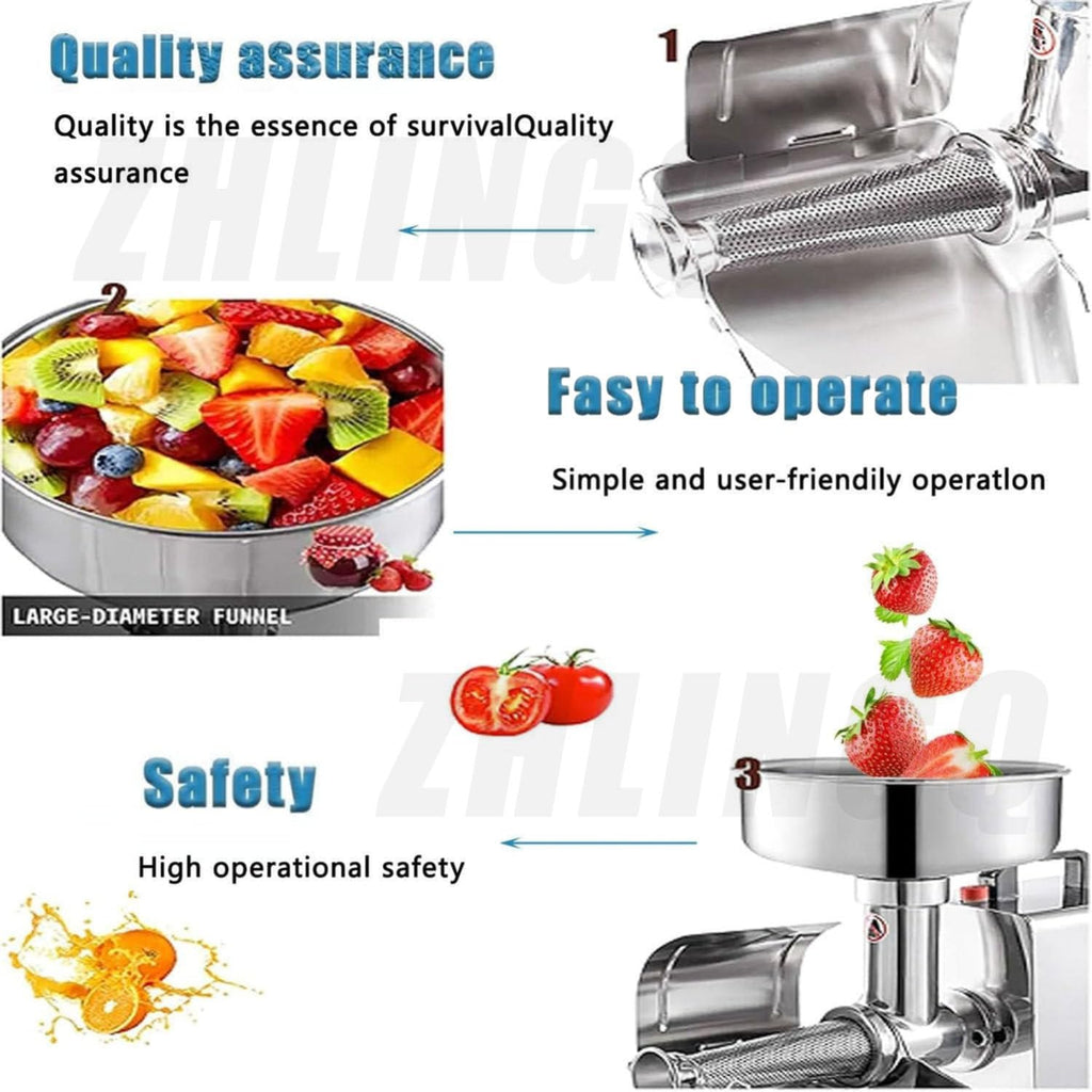 450W Stainless Steel Electric Tomato Strainer W9156