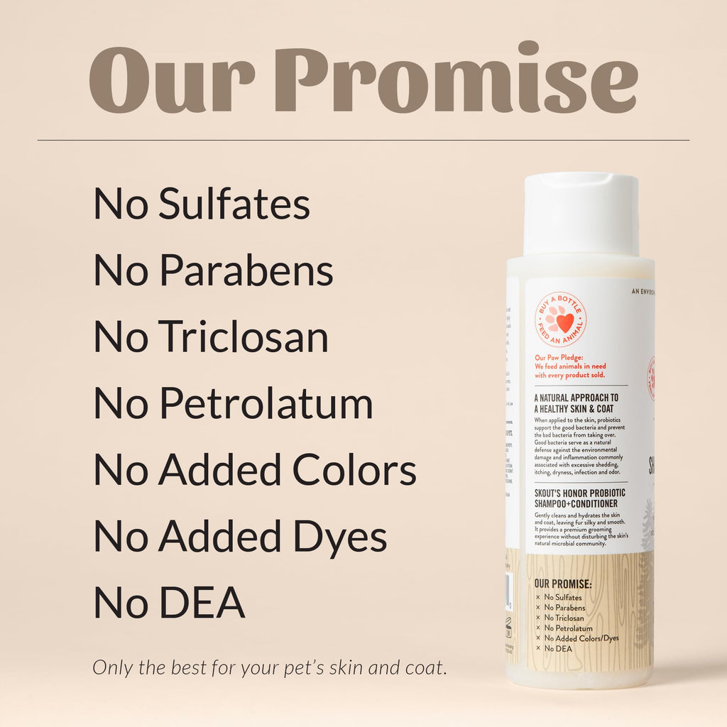 Probiotic Dog Shampoo and Conditioner 16 oz W695