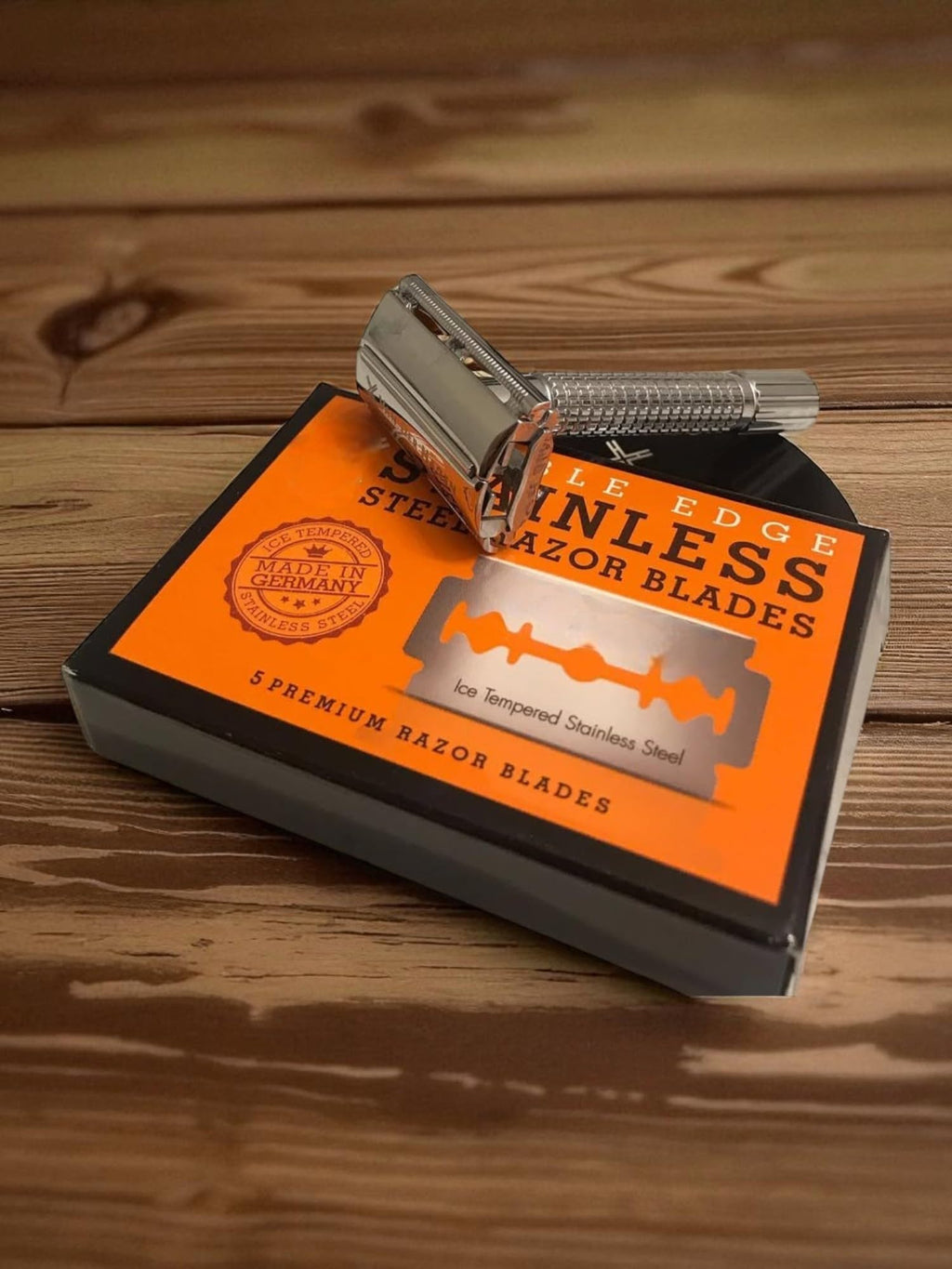 Double Edge Safety Razor Blades, 5 Count Stainless Steel Y58645