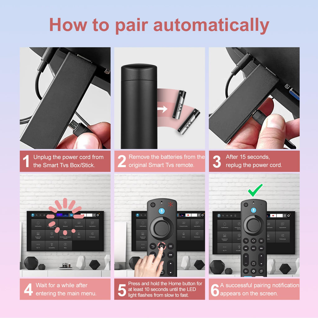 Replacement Remote for Fire TV Stick and Smart TVs with Voice J873