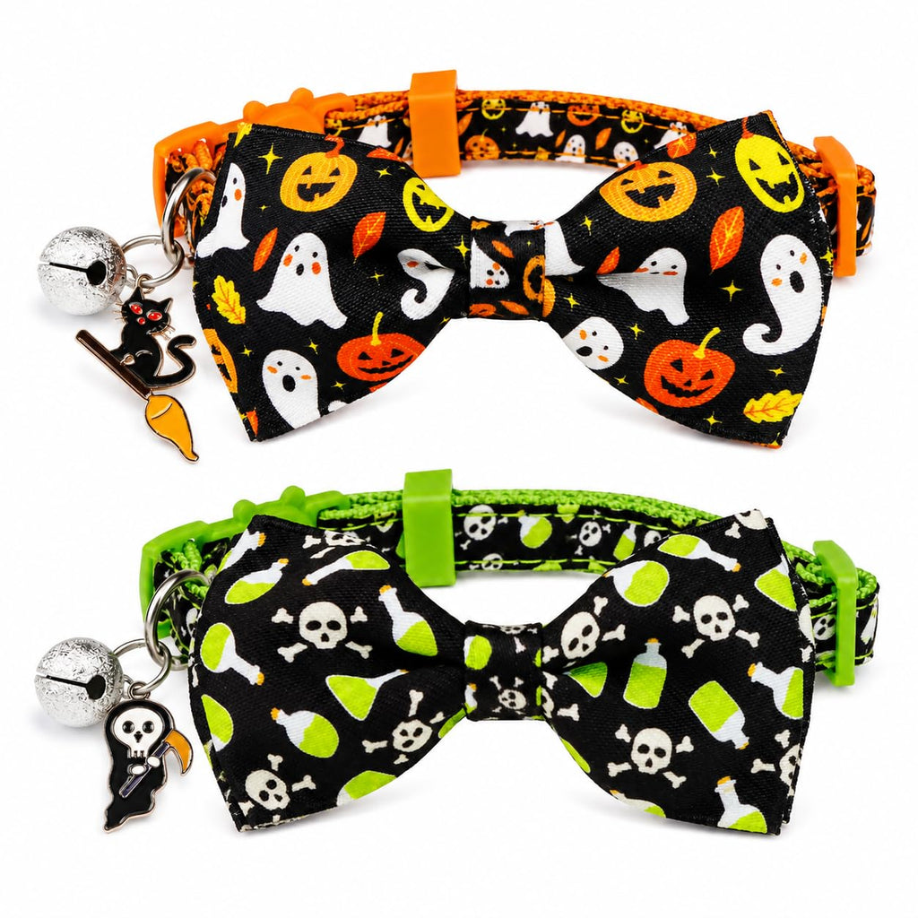Halloween Cat Collar 2 Pack Adjustable Breakaway Y45638