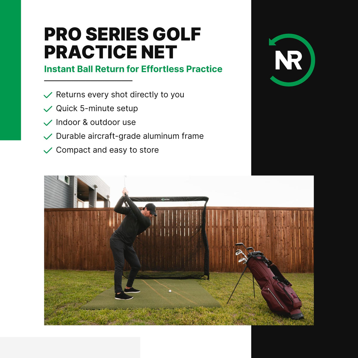7x7 ft to 8x7.5 ft Golf Net E763196