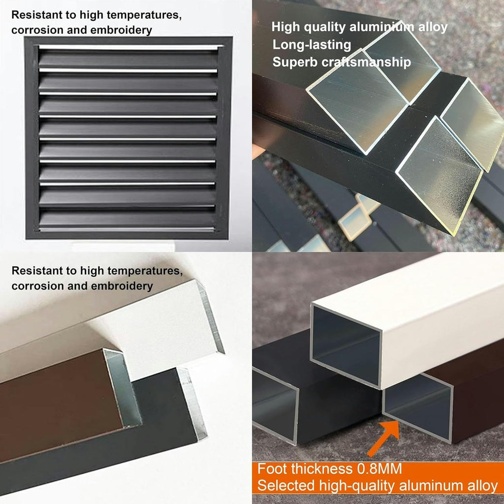 Aluminum Air Conditioner Fence Cover White 100*50*70cm C5201