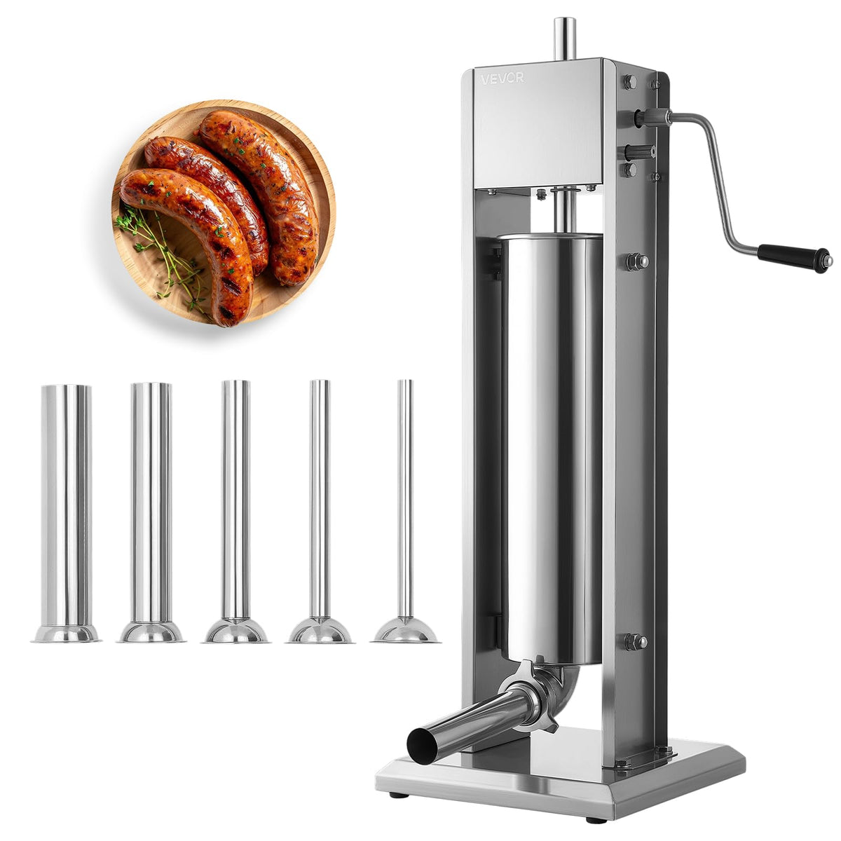 7L/15LBS Vertical Manual Sausage Stuffer J30555