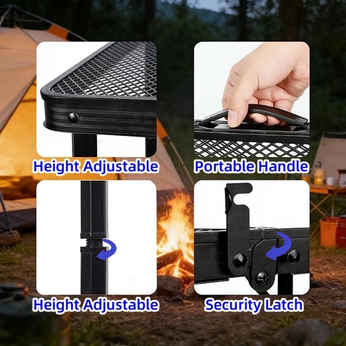 Folding Portable Camping Grill Table P8187