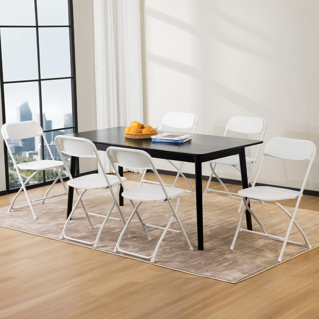 White 10 Pack Folding Chair with 330-Pound Capacity W436