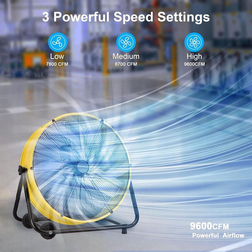 Heavy Duty 3-Speed Drum Fan D251