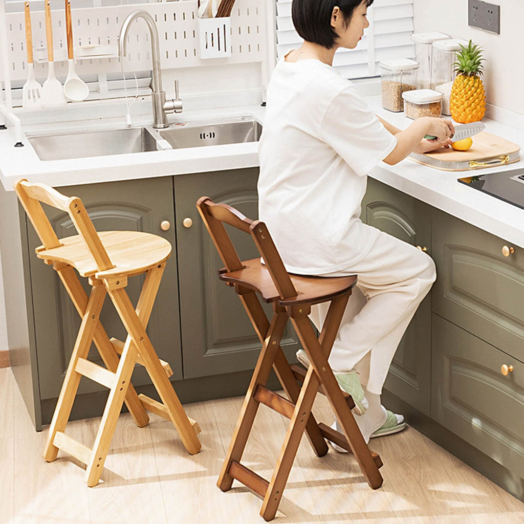 Folding Bar Stool Bamboo Kitchen Stools A9175