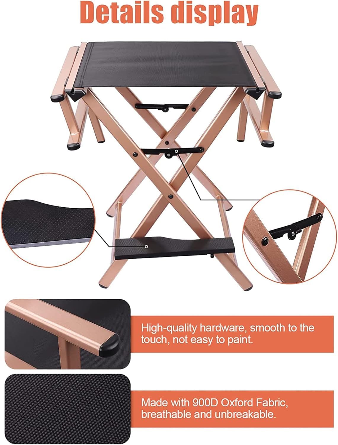 Folding Director Chair with Footrest I44035