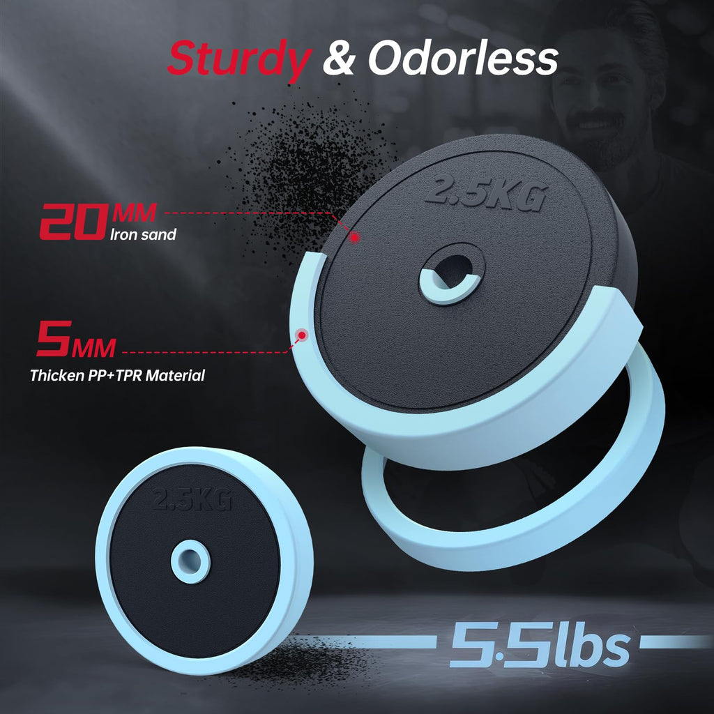Adjustable 45lbs Dumbbell Set with Connector J314