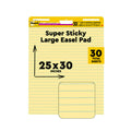 Yellow Lined Self Stick Flip Chart Paper F51755