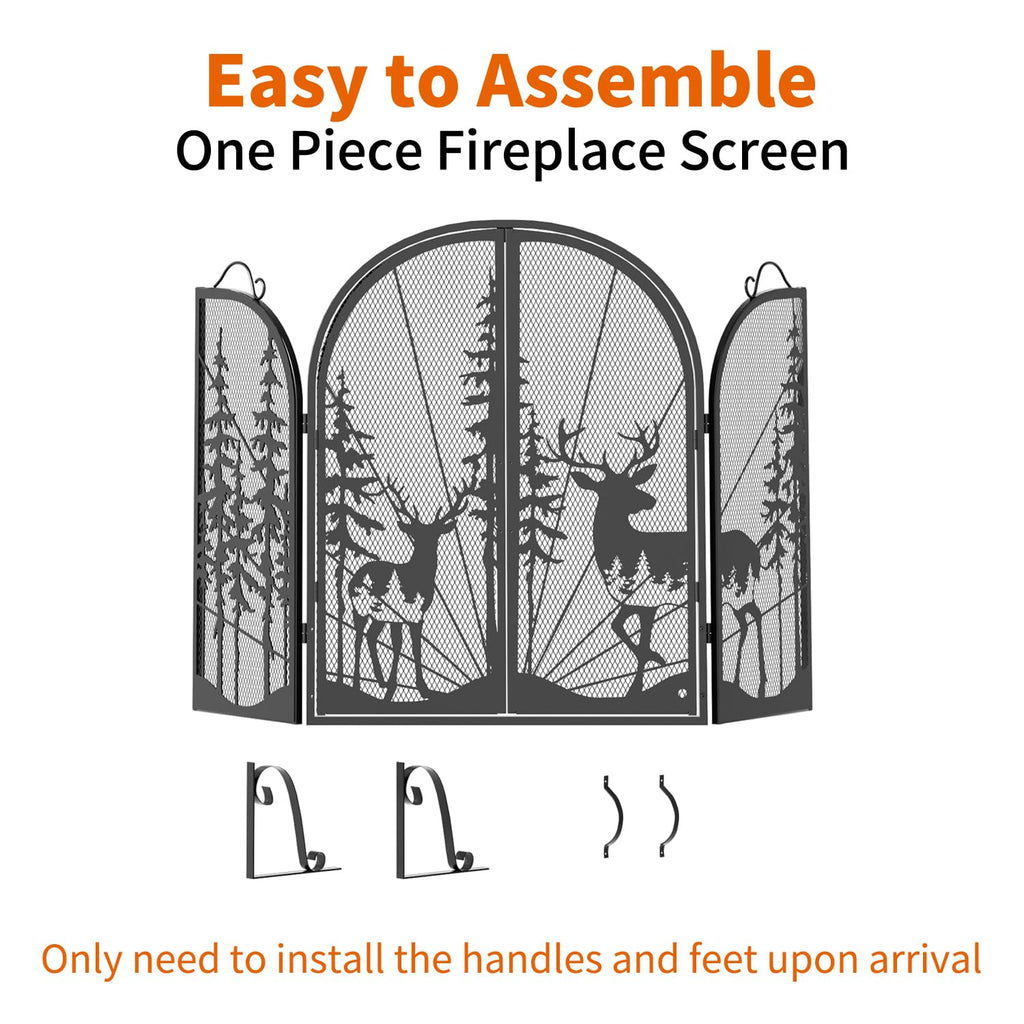 Fireplace Screen with Doors C212