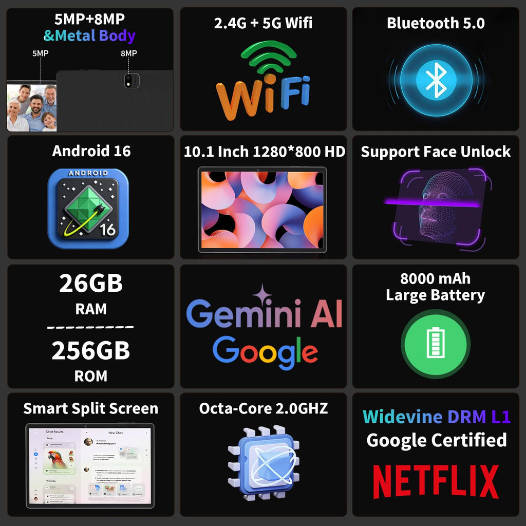 10 inch Tablet with Keyboard I887065