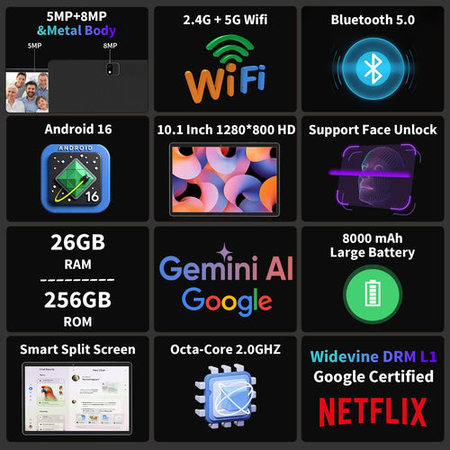 10 inch Tablet with Keyboard I887065