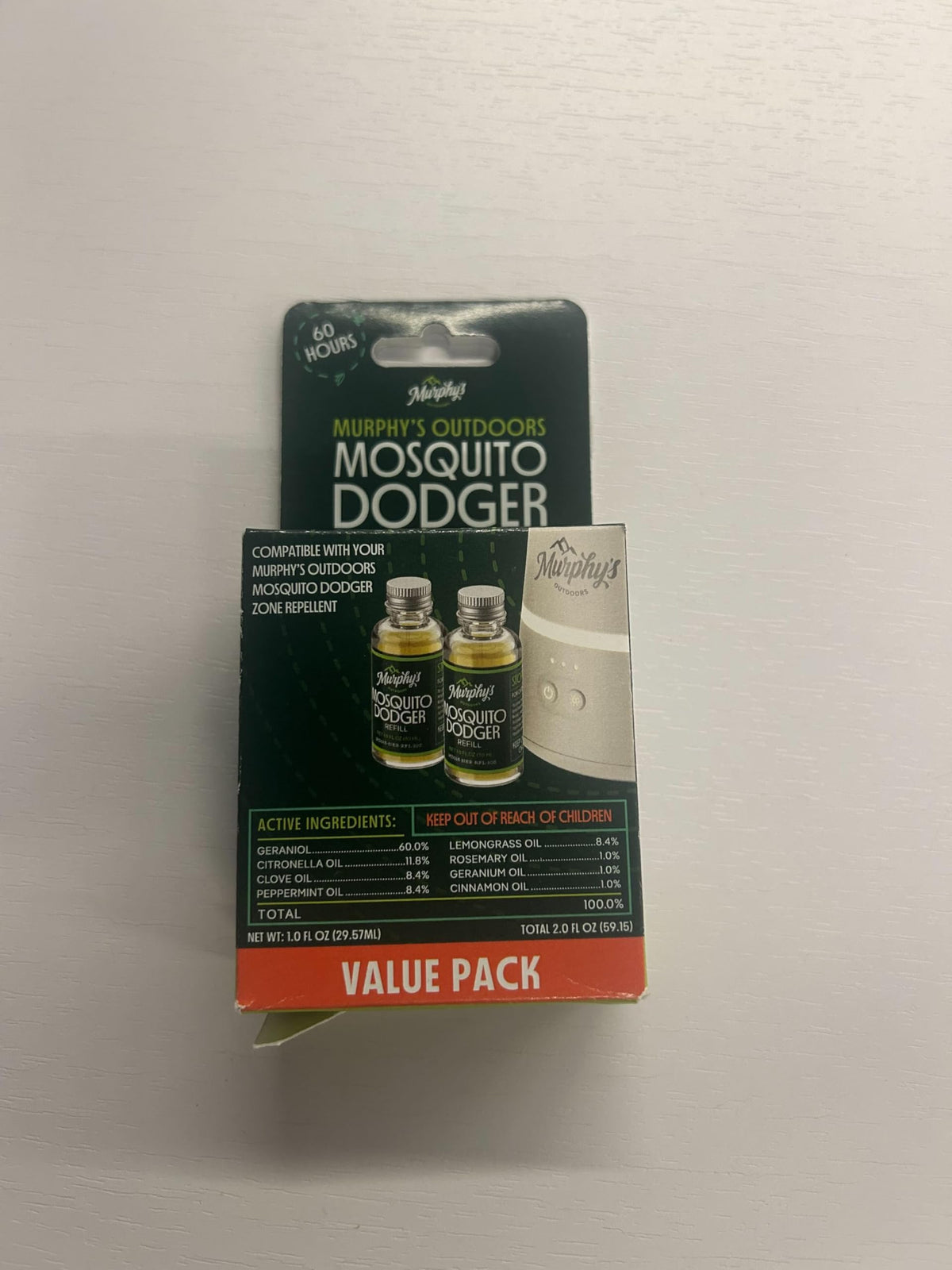 Mosquito Repellent Oil Refill, 1 fl oz (Pack of 2) B5624