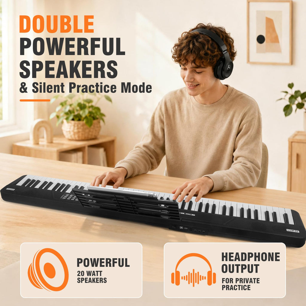 88 Key Semi Weighted Digital Piano with Stand A1471