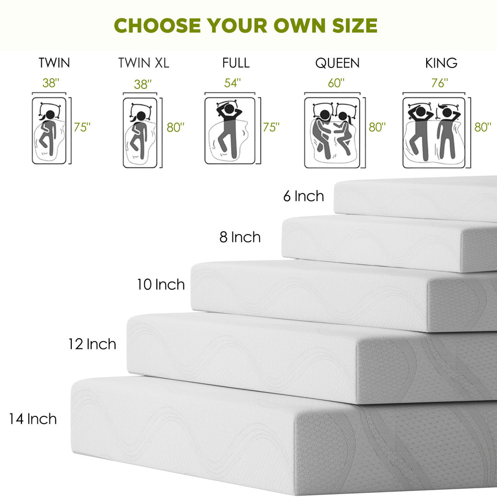 6 Inch Twin Memory Foam Mattress I169