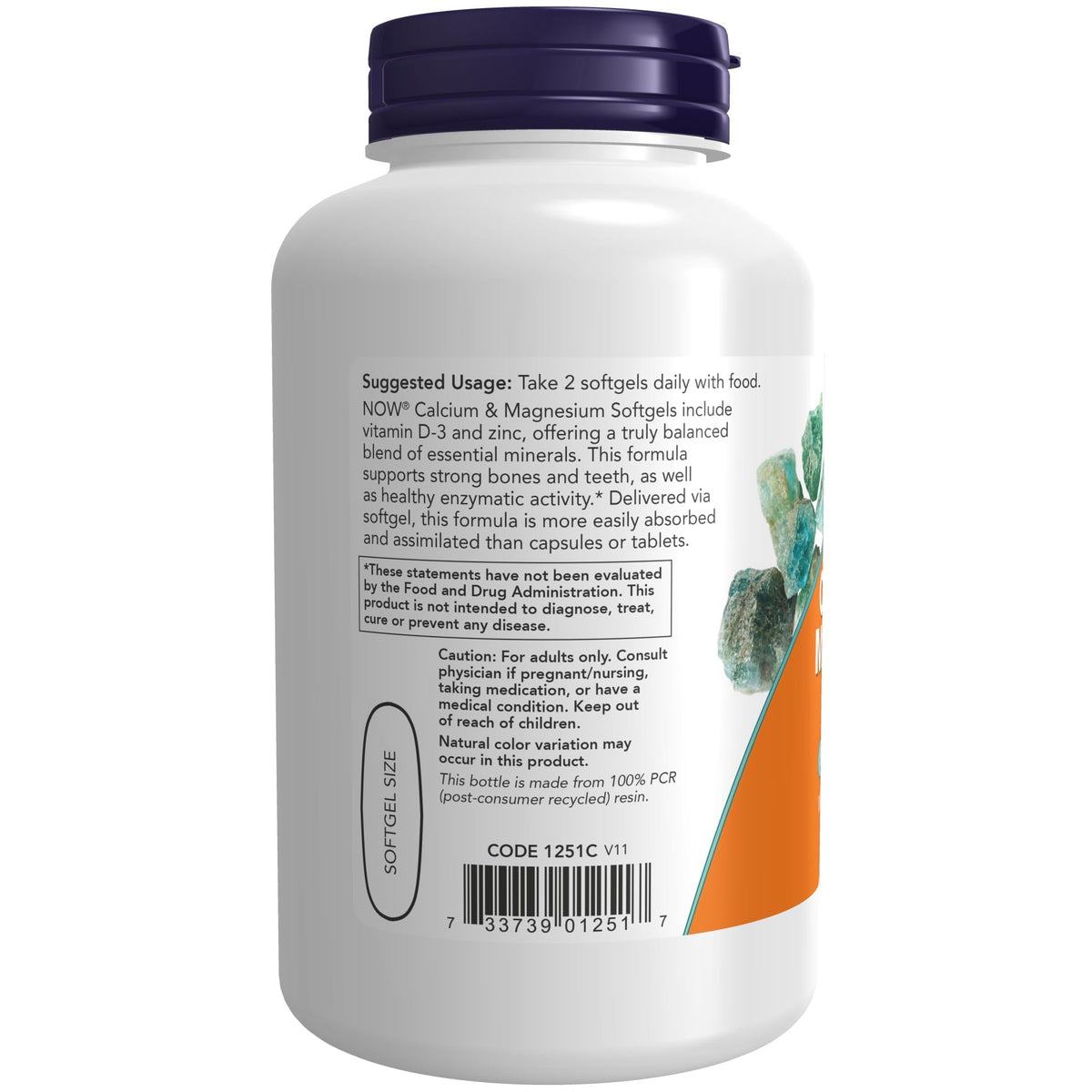 Calcium & Magnesium with D-3 & Zinc 120 Softgels K49193