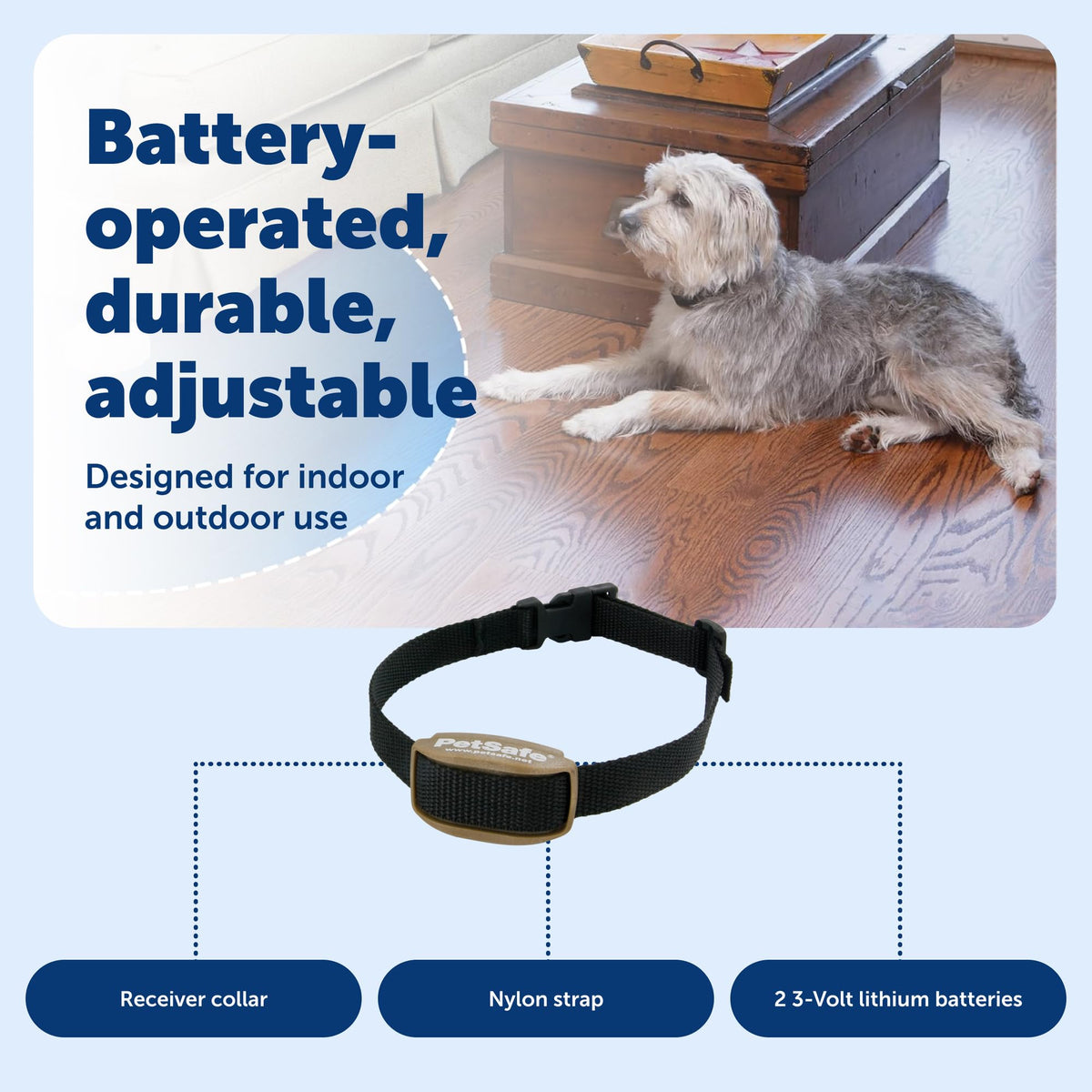 Indoor/Outdoor Receiver Collar for Cats and Dogs C260436