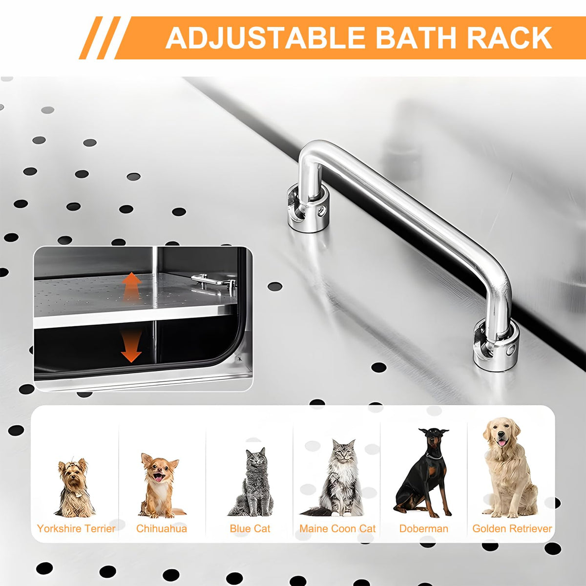 Stainless Steel Dog Grooming Tub E1272