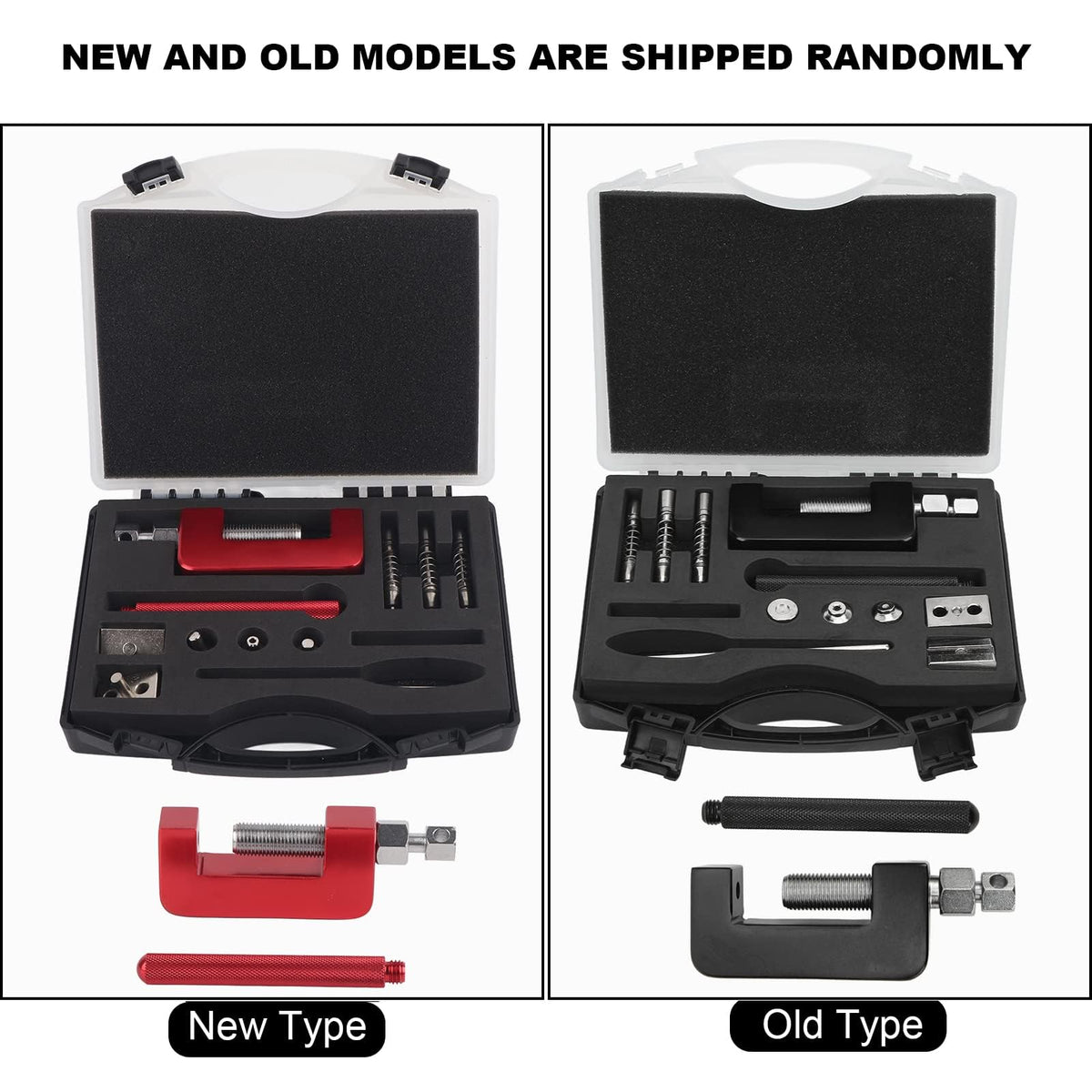 12 Pcs Motorcycle Chain Breaker Riveting Tool Set with Storage Box V975