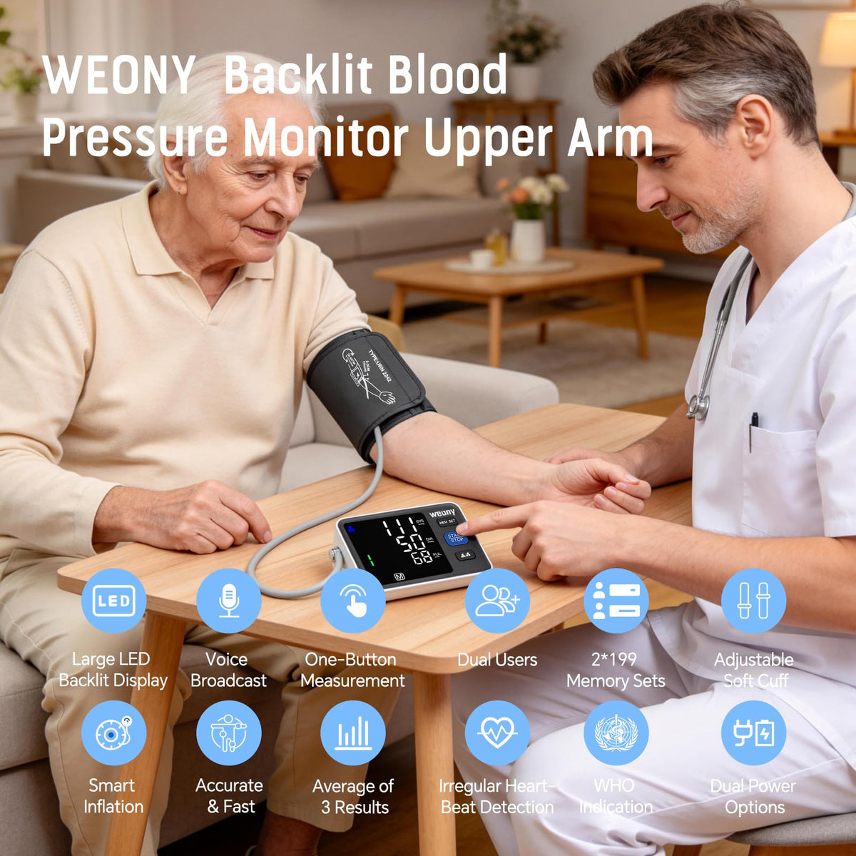 Upper Arm Blood Pressure Monitor X2277
