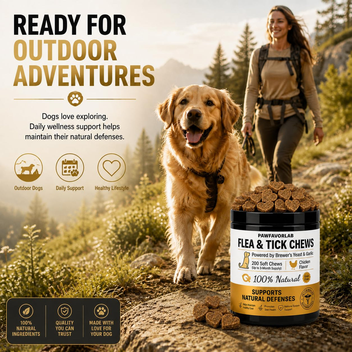 Chicken Flavor Soft Chews for Dogs - 200 Count V871046
