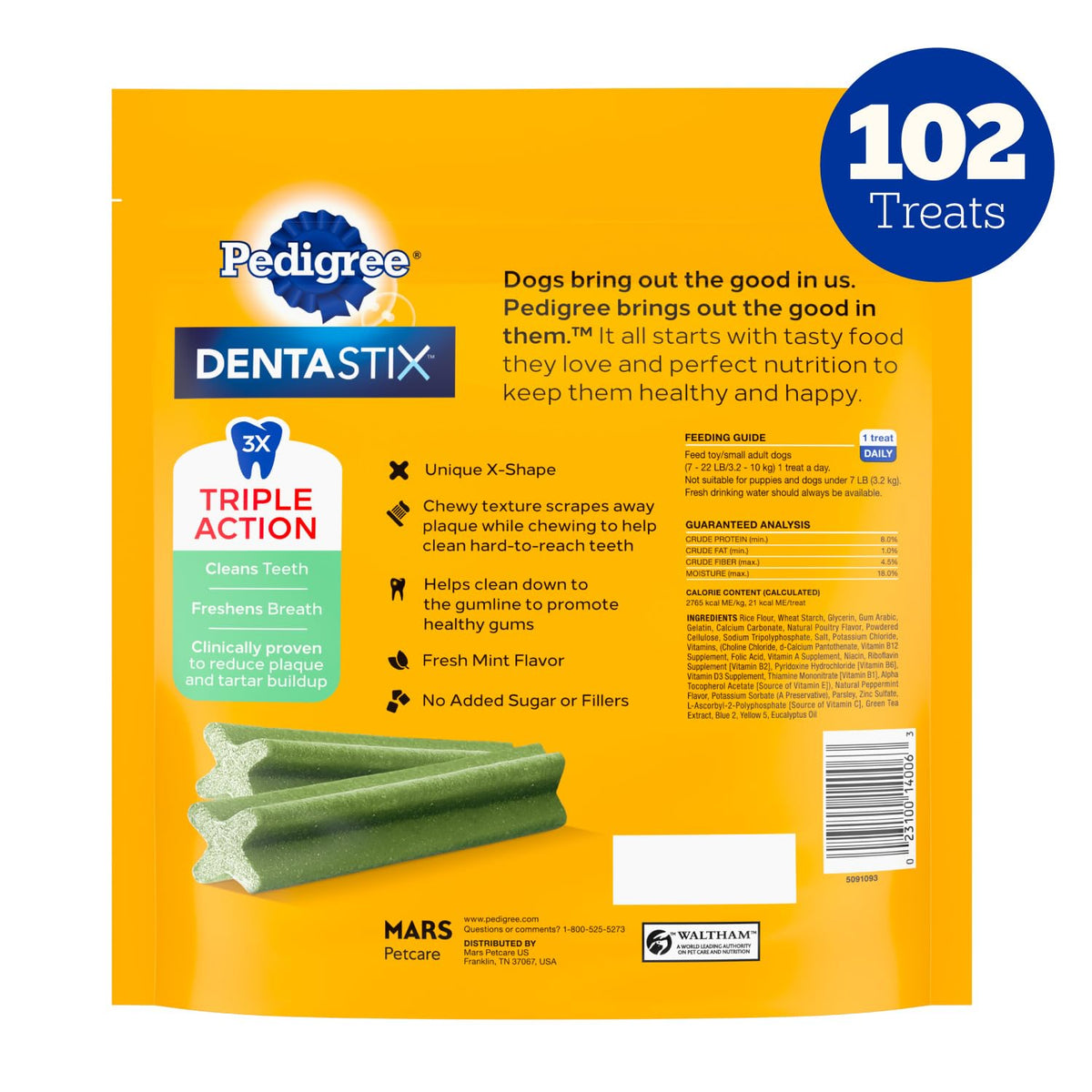 Small & Toy Breed Dental Dog Treats, 102 Count F10861