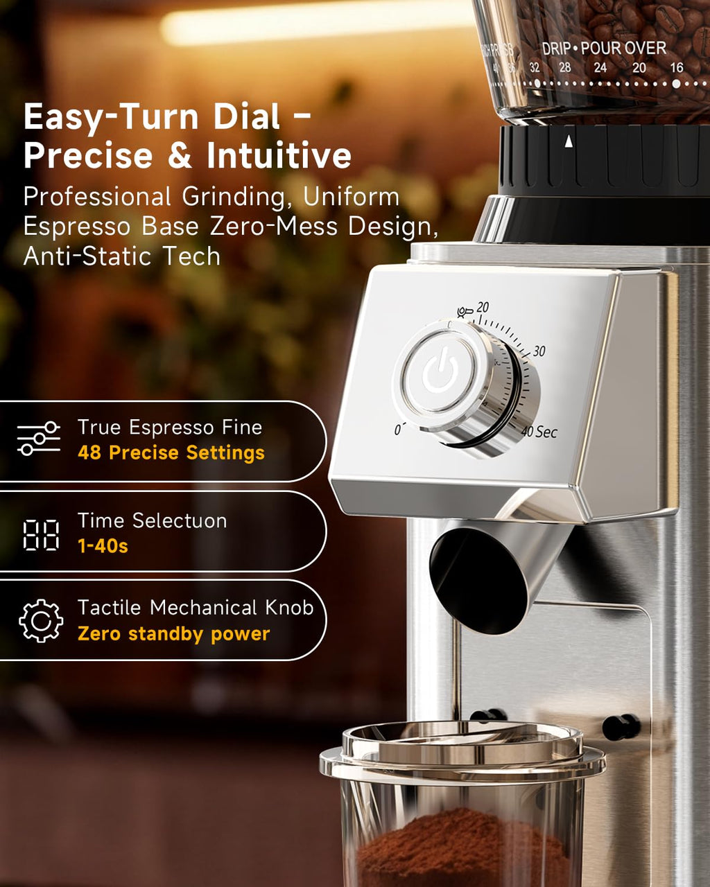 Conical Burr Espresso Grinder N527