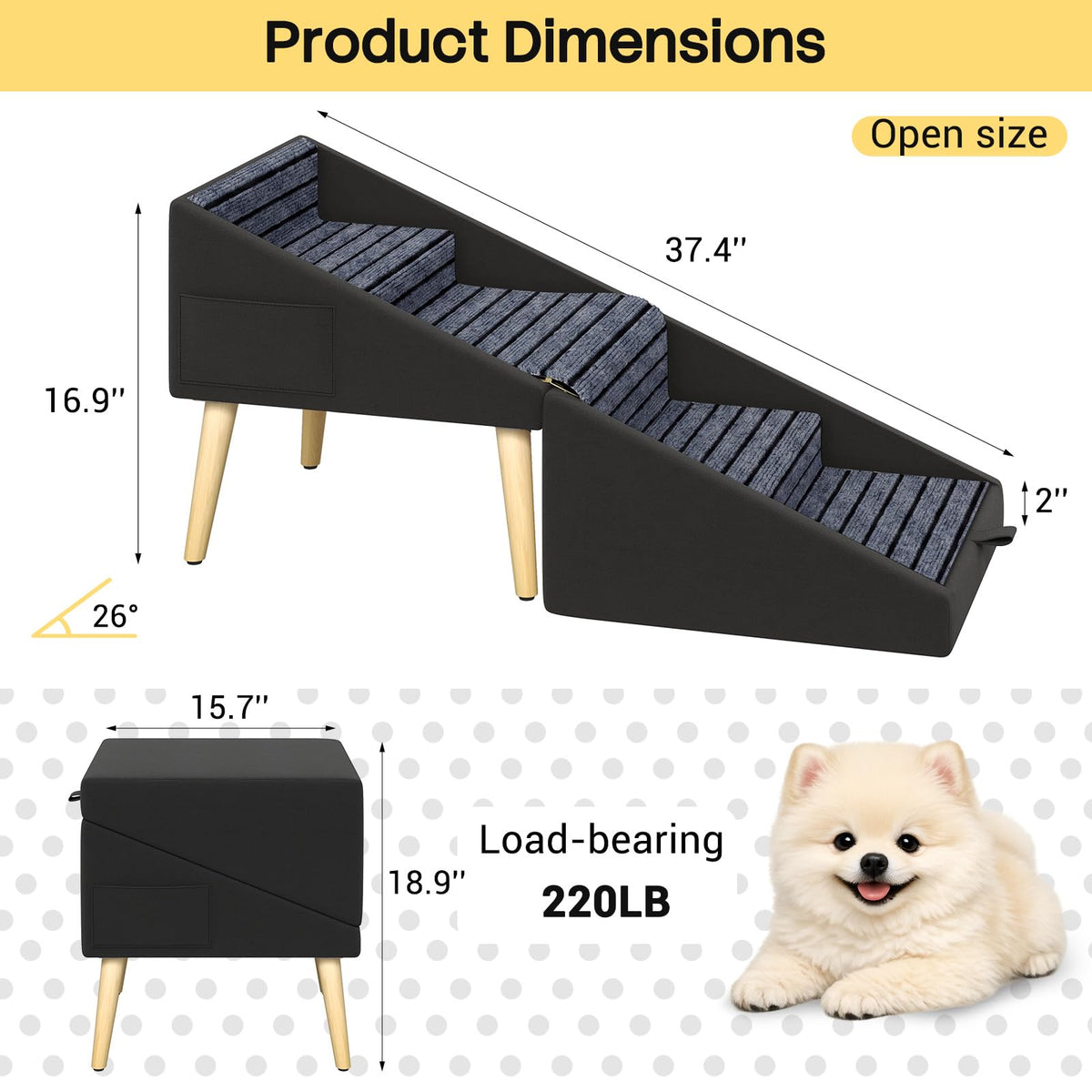 2-in-1 Dog Stairs R526770