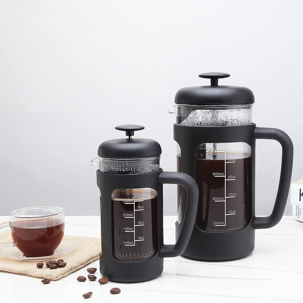 12 oz Borosilicate Glass French Press Y347